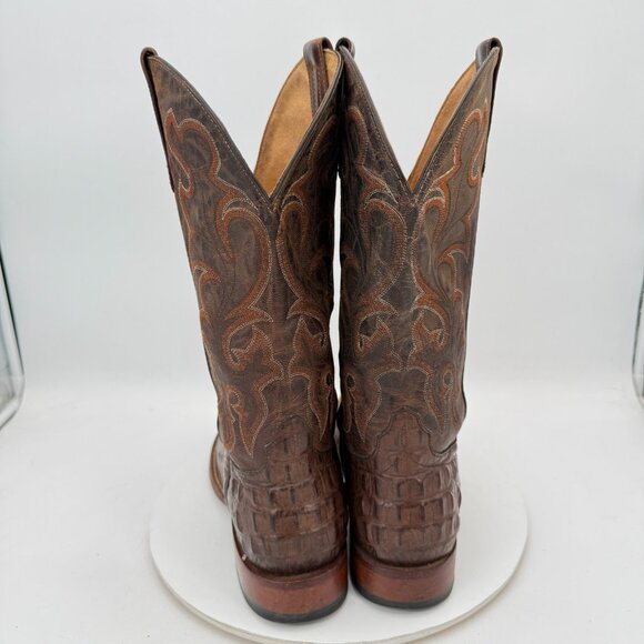 Horse Power HP Men Size 11D 1070 Brown Crocodile Leather Western Cowboy Boot - Picture 5 of 15
